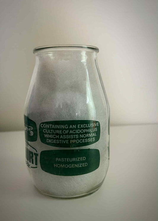 Vintage Dairy Milk Bottle - Acidophilus Culture Glass Bottle