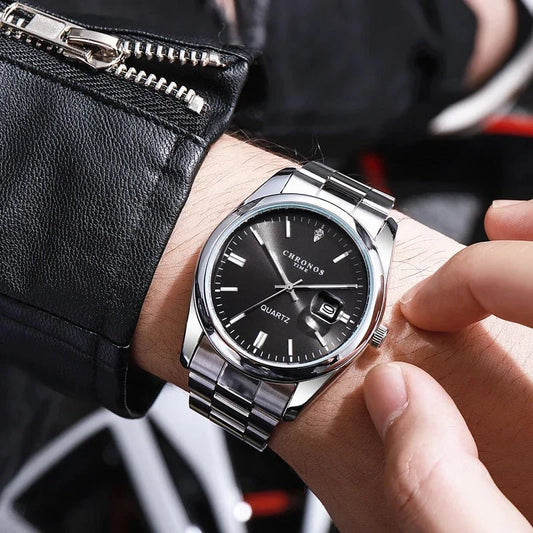 Men's Luxury Quartz Stainless Steel Watch