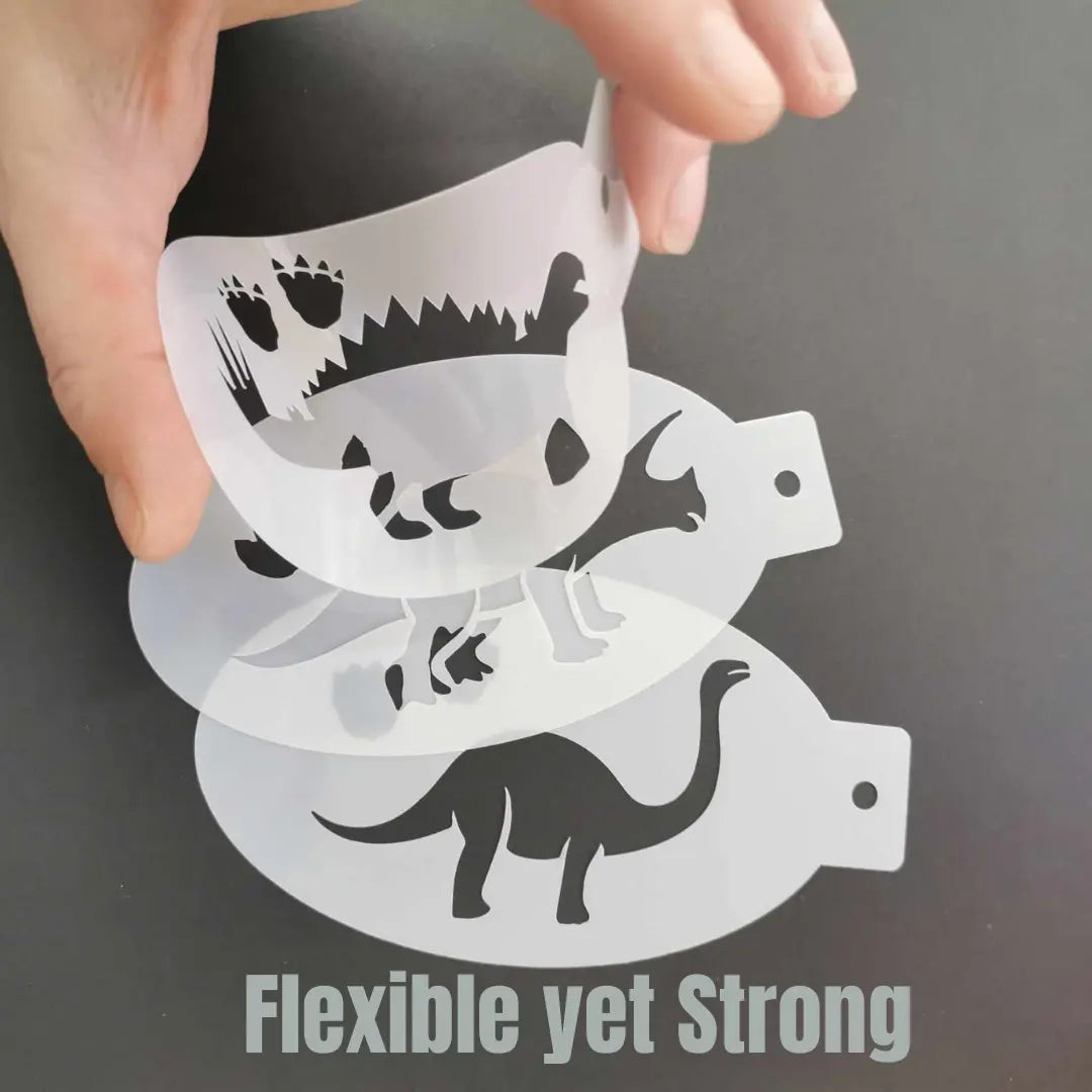 Face Painting Stencil - S03 Sauropod Dinosaur