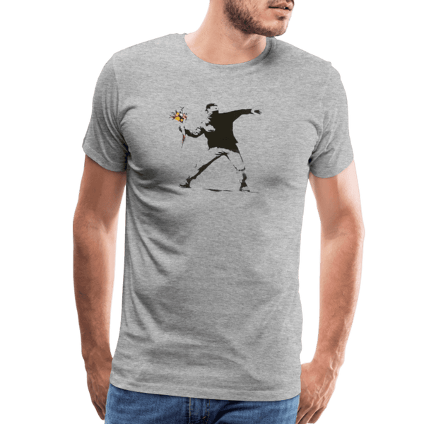 Banksy Flower Thrower Artwork T-Shirt