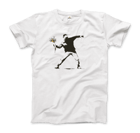 Banksy Flower Thrower Artwork T-Shirt