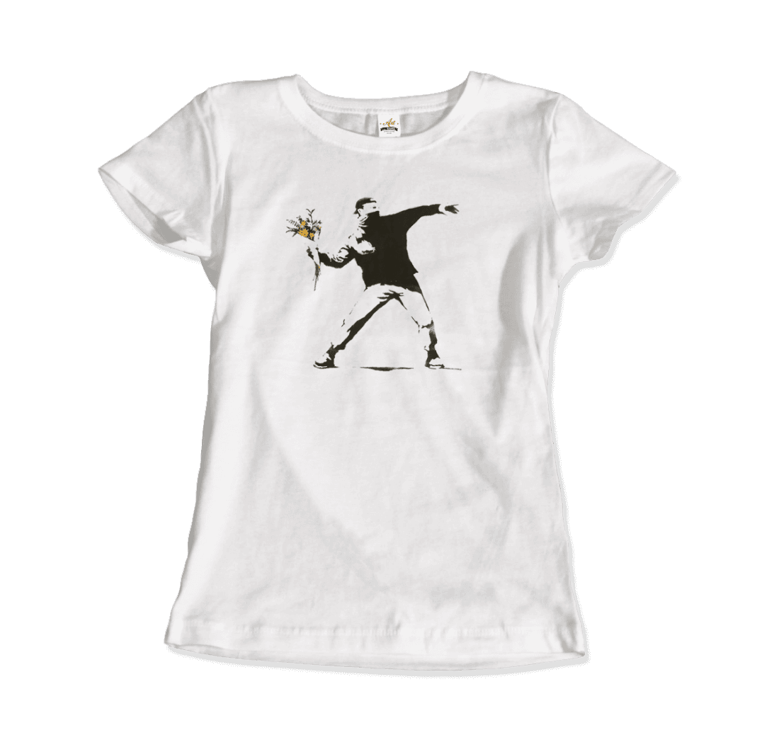 Banksy Flower Thrower Artwork T-Shirt